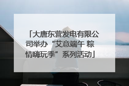 大唐东营发电有限公司举办“艾意端午 粽情嗨玩季”系列活动