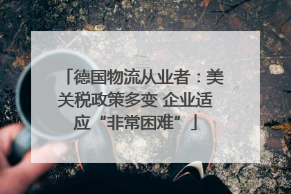 德国物流从业者：美关税政策多变 企业适应“非常困难”