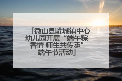 微山县驩城镇中心幼儿园开展“端午粽香情 师生共传承”端午节活动