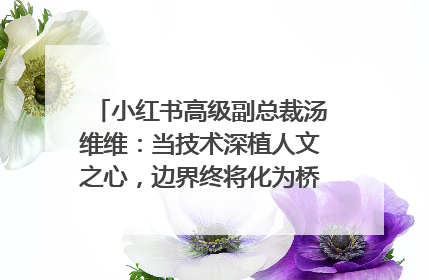 小红书高级副总裁汤维维：当技术深植人文之心，边界终将化为桥梁｜聚焦2025文化强国建设高峰论坛