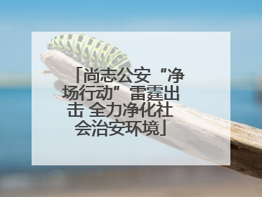尚志公安“净场行动”雷霆出击 全力净化社会治安环境