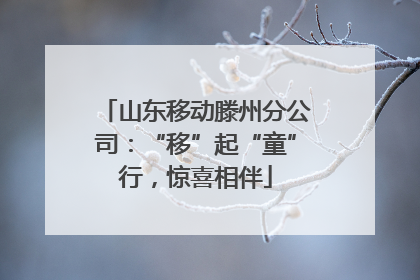 山东移动滕州分公司：“移”起“童”行，惊喜相伴
