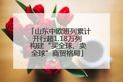 山东中欧班列累计开行超1.18万列 构建“买全球、卖全球”商贸格局