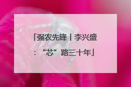 强农先锋丨李兴盛：“芯”路三十年