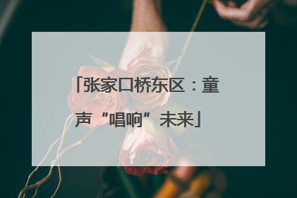 张家口桥东区：童声“唱响”未来