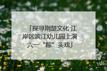 探寻荆楚文化 江岸区滨江幼儿园上演六一“粽”头戏