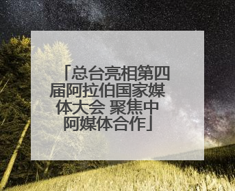 总台亮相第四届阿拉伯国家媒体大会 聚焦中阿媒体合作