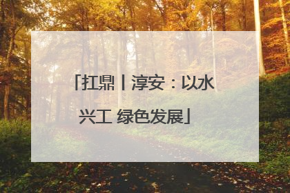 扛鼎丨淳安：以水兴工 绿色发展