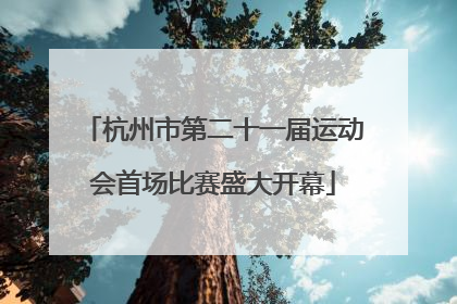 杭州市第二十一届运动会首场比赛盛大开幕