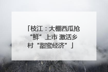 枝江：大棚西瓜抢“鲜”上市 激活乡村“甜蜜经济”