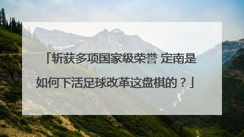 斩获多项国家级荣誉 定南是如何下活足球改革这盘棋的？