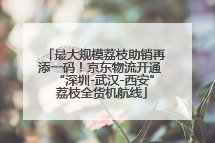 最大规模荔枝助销再添一码！京东物流开通“深圳-武汉-西安” 荔枝全货机航线