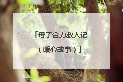 母子合力救人记（暖心故事）
