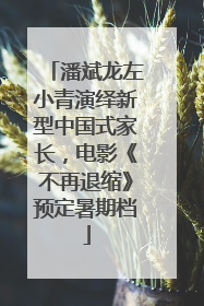 潘斌龙左小青演绎新型中国式家长，电影《不再退缩》预定暑期档