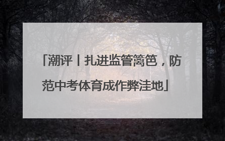 潮评丨扎进监管篱笆，防范中考体育成作弊洼地