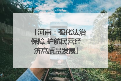 河南：强化法治保障 护航民营经济高质量发展