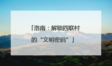 洛南：解锁四联村的“文明密码”