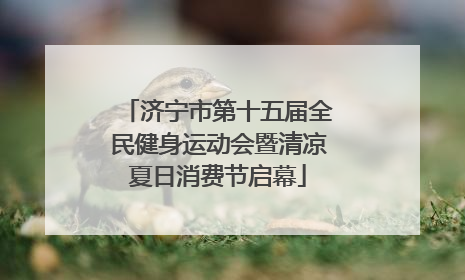 济宁市第十五届全民健身运动会暨清凉夏日消费节启幕