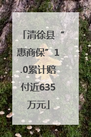 清徐县“惠商保”1.0累计赔付近635万元