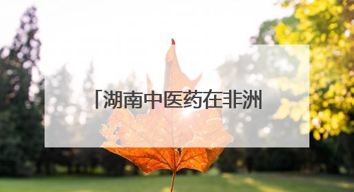 湖南中医药在非洲③｜跨越山海，中医药文化浸润非洲