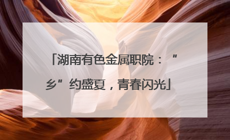 湖南有色金属职院：“乡”约盛夏，青春闪光