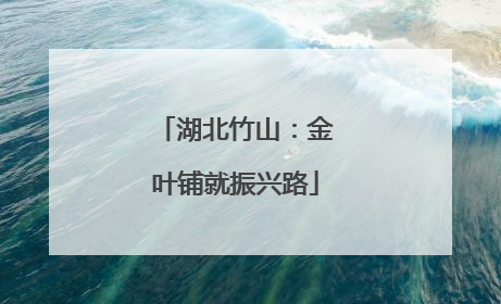 湖北竹山：金叶铺就振兴路