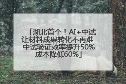 湖北首个！AI+中试让材料成果转化不再难 中试验证效率提升50%成本降低60%