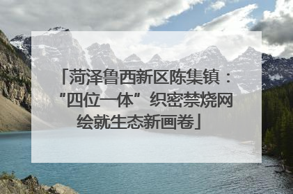菏泽鲁西新区陈集镇：“四位一体”织密禁烧网 绘就生态新画卷