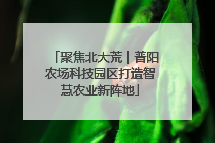 聚焦北大荒｜普阳农场科技园区打造智慧农业新阵地