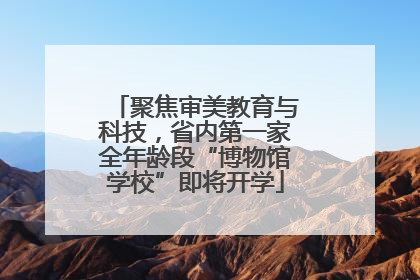 聚焦审美教育与科技，省内第一家全年龄段“博物馆学校”即将开学