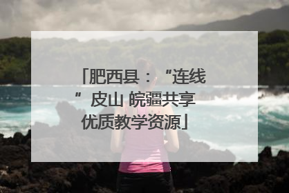 肥西县：“连线”皮山 皖疆共享优质教学资源