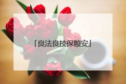 良法良技保粮安