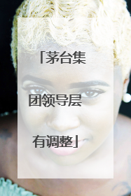 茅台集团领导层有调整