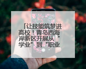 让技能筑梦进高校！青岛西海岸新区开展从“学业”到“职业”活动