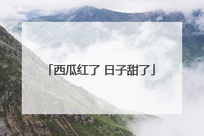 西瓜红了 日子甜了