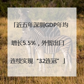 近五年深圳GDP年均增长5.5%，外贸出口连续实现“32连冠”