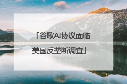 谷歌AI协议面临美国反垄断调查
