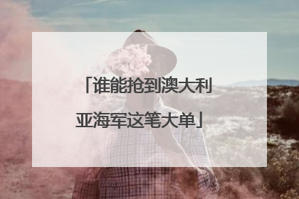 谁能抢到澳大利亚海军这笔大单