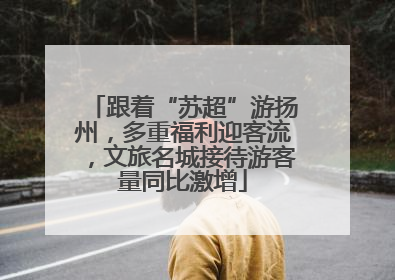 跟着“苏超”游扬州，多重福利迎客流，文旅名城接待游客量同比激增