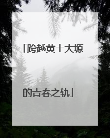 跨越黄土大塬的青春之轨
