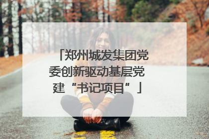 郑州城发集团党委创新驱动基层党建“书记项目”