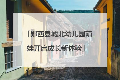 郧西县城北幼儿园萌娃开启成长新体验