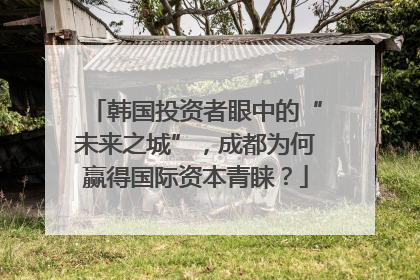 韩国投资者眼中的“未来之城”，成都为何赢得国际资本青睐？
