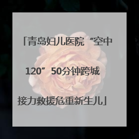 青岛妇儿医院“空中120”50分钟跨城接力救援危重新生儿