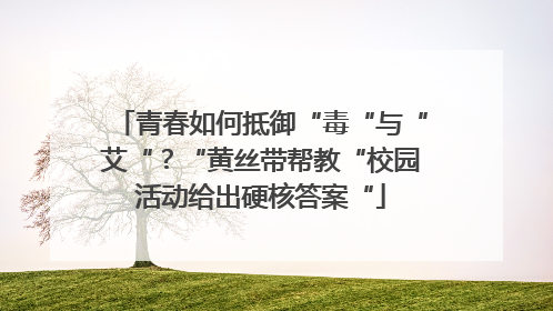 青春如何抵御“毒“与“艾“？“黄丝带帮教“校园活动给出硬核答案“