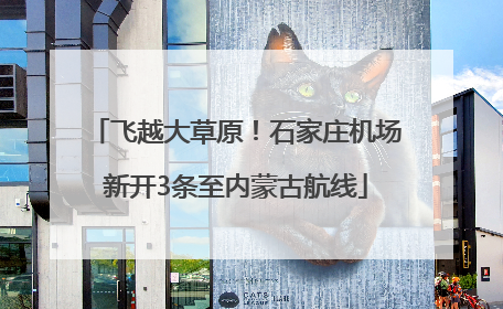 飞越大草原！石家庄机场新开3条至内蒙古航线
