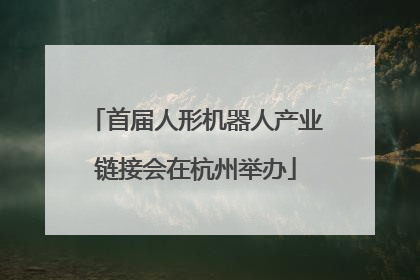 首届人形机器人产业链接会在杭州举办