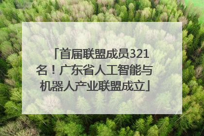 首届联盟成员321名！广东省人工智能与机器人产业联盟成立