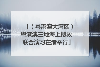 （粤港澳大湾区）粤港澳三地海上搜救联合演习在港举行