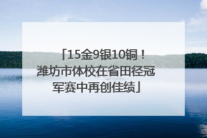 15金9银10铜！潍坊市体校在省田径冠军赛中再创佳绩